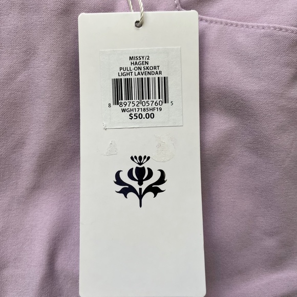 Lady Hagen Easy Shaper Tennis, Golfing Golf Skort Size 2; Lavender,New with tags - Picture 6 of 14